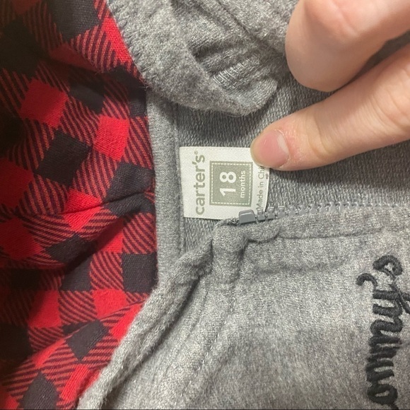 18 mos Sweatshirt Bundle Monster Mommy’s Big Guy Football Full Zip Hooded - Picture 6 of 8